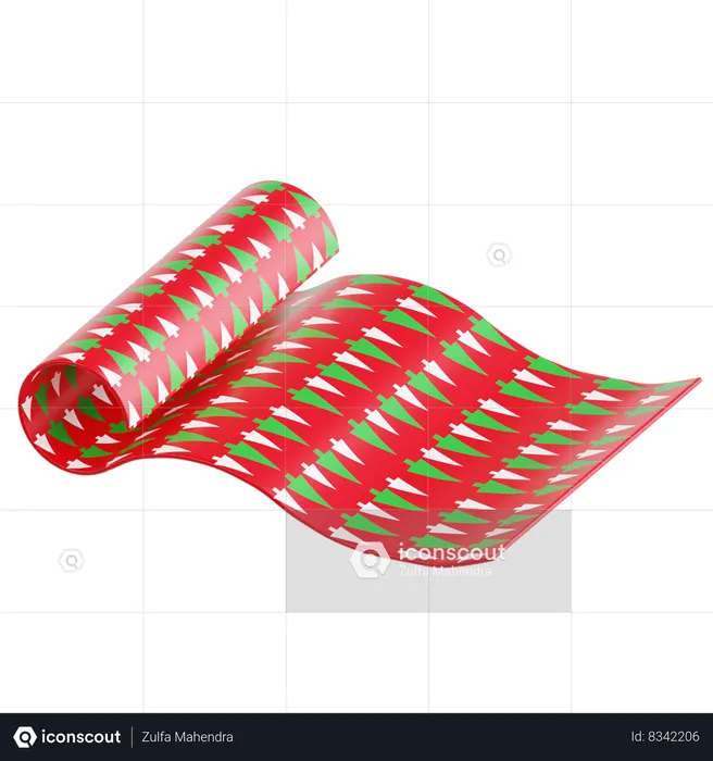 Wrapping Paper  3D Icon