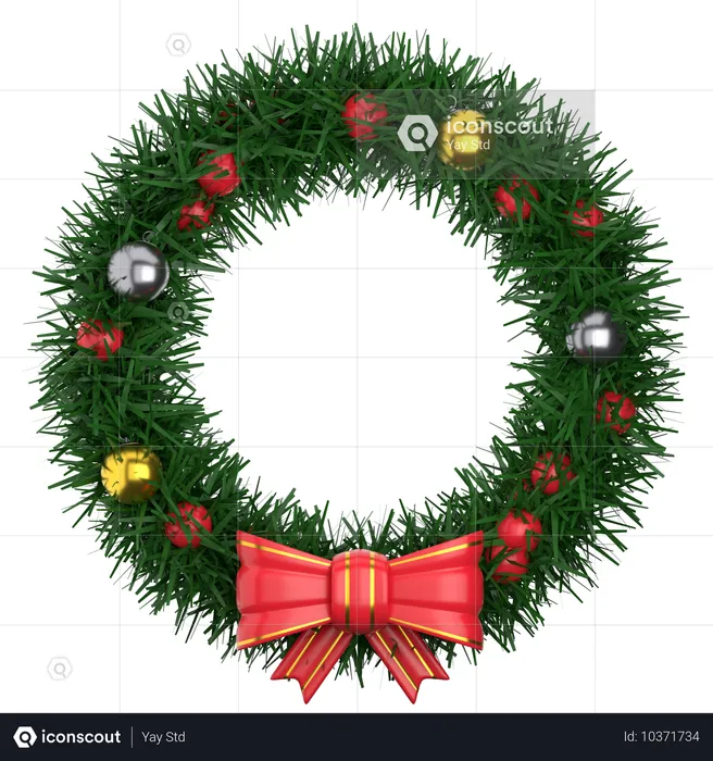 Wreath  3D Icon