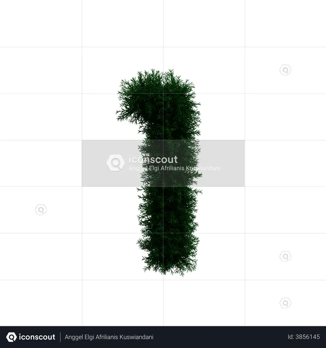 Wreath Number 1  3D Illustration