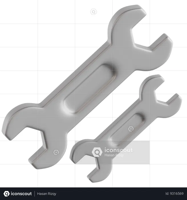 Wrench  3D Icon