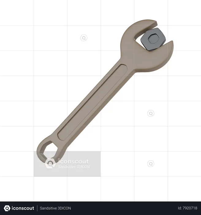 Wrench  3D Icon