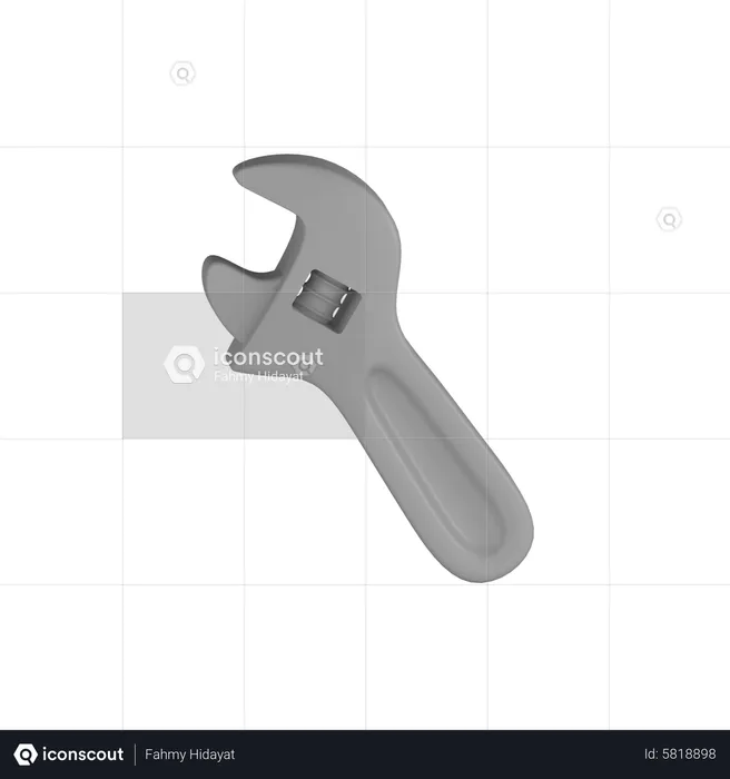 Wrench  3D Icon