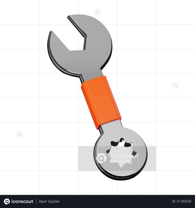 Wrench  3D Icon