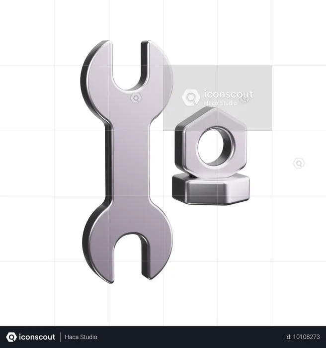 Wrench  3D Icon