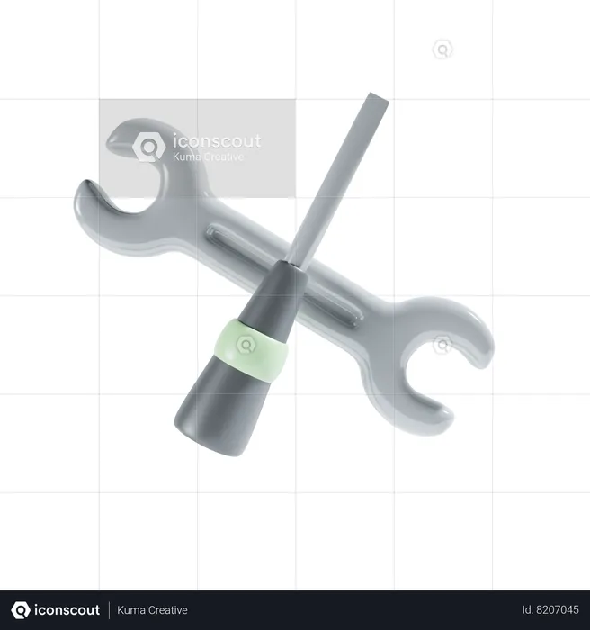 Wrench  3D Icon