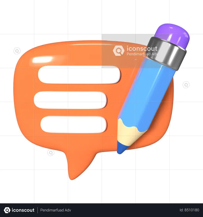 Write Blog  3D Icon