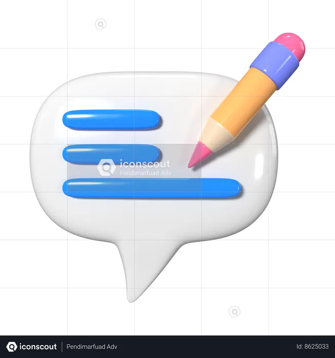 Write Comment  3D Icon