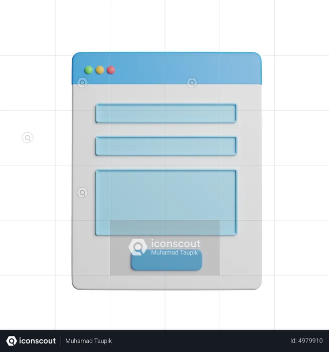 Write Email  3D Icon