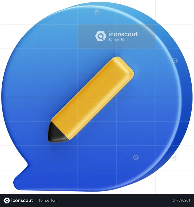 Write Message  3D Icon