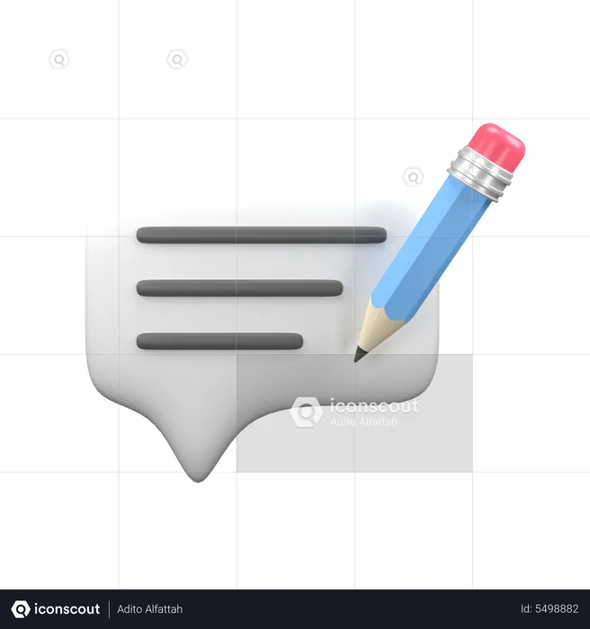 Write Review  3D Icon