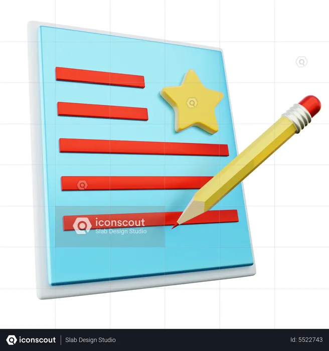 Write Review  3D Icon