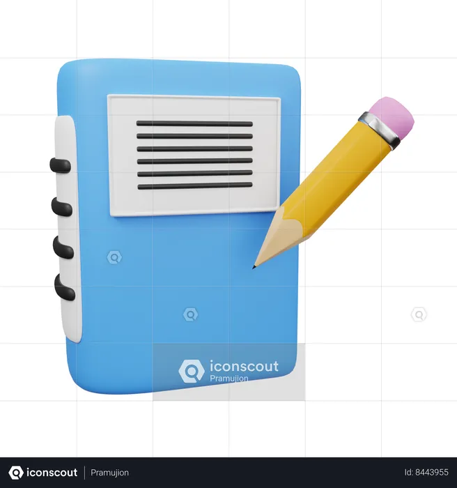 Write Schedule  3D Icon