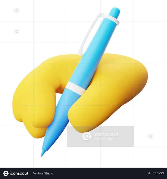 Writing Hand  3D Icon