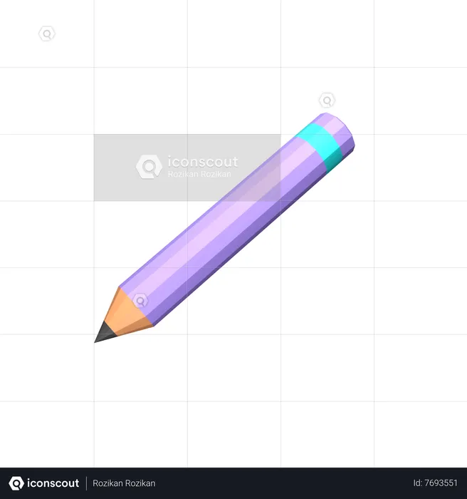 Writing Pencils  3D Icon