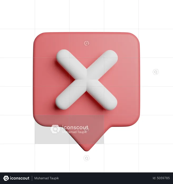 Wrong Decision  3D Icon
