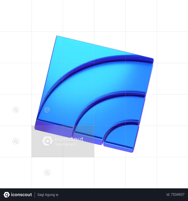 Würfel abstrakt form  3D Icon