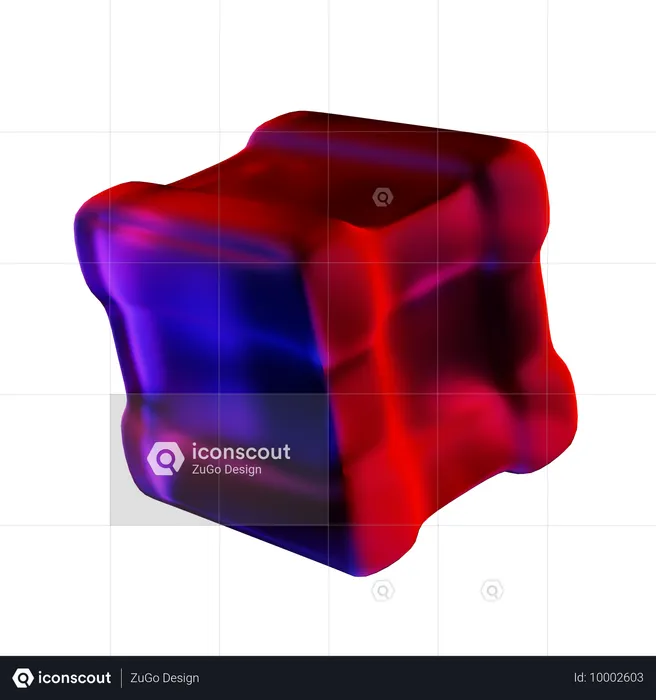 Würfel abstrakt form  3D Icon