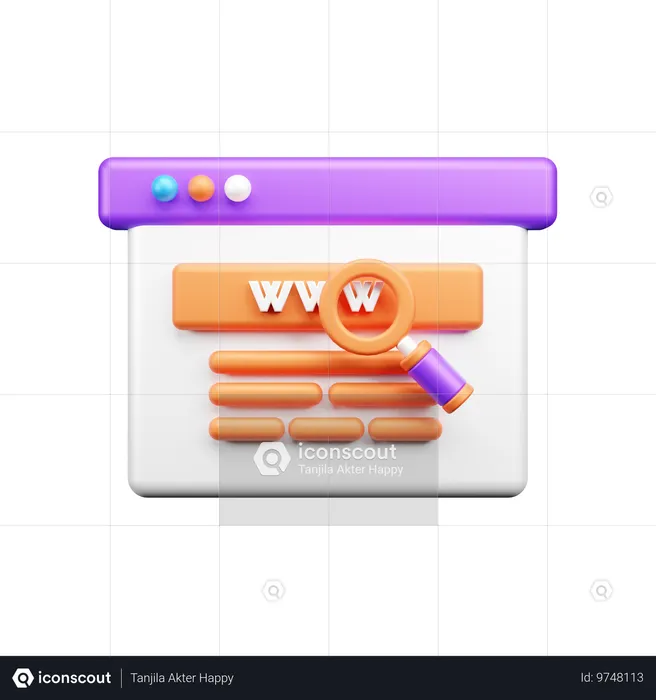 Www  3D Icon