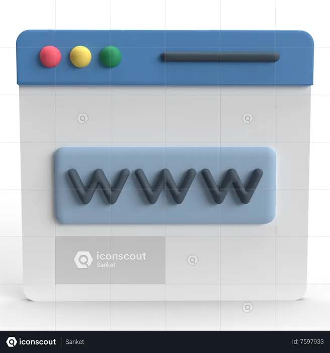 WWW  3D Icon