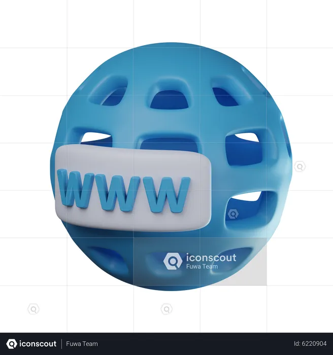 WWW  3D Icon