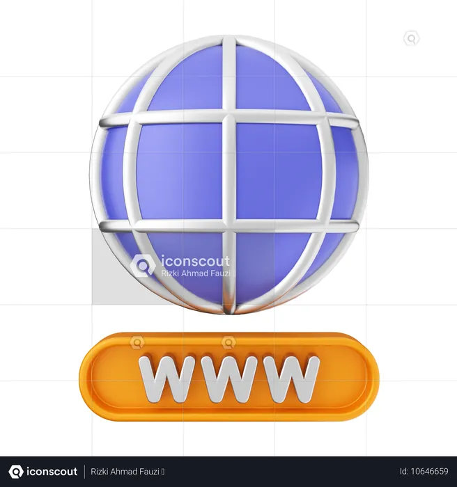 Www インターネット  3D Icon