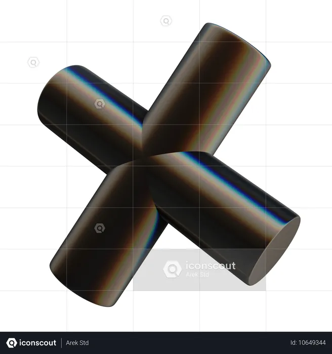 X  3D Icon