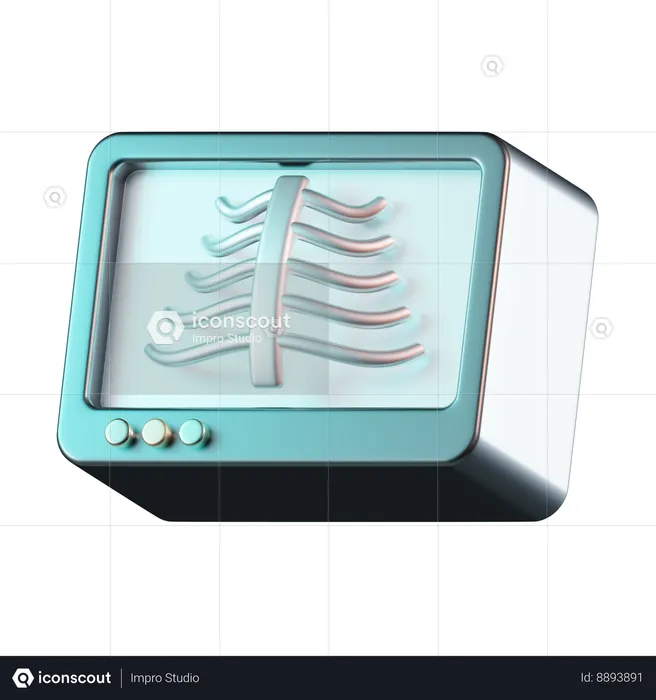 X-Ray Machine  3D Icon