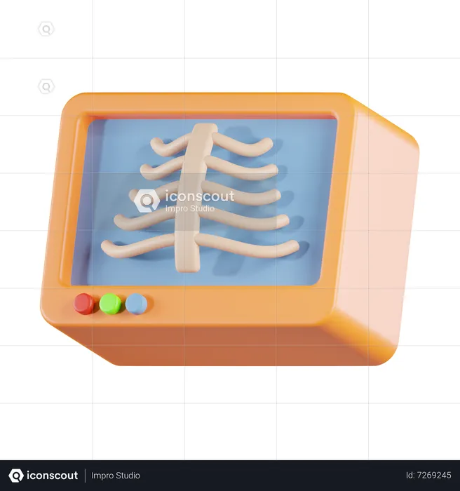 X-Ray Machine  3D Icon