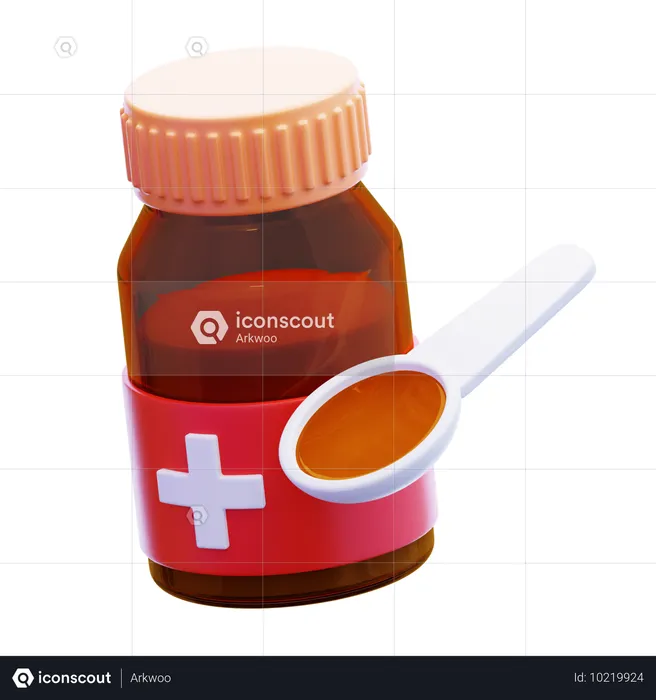 Xarope medicinal  3D Icon