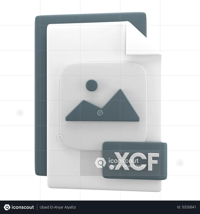 XCF File  3D Icon