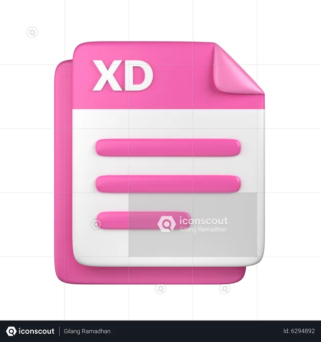 XD File  3D Icon