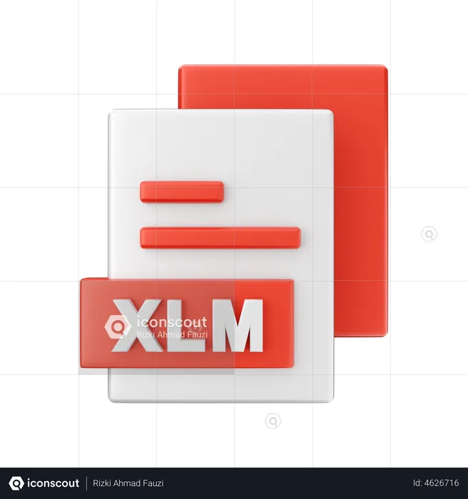 Xlm-Datei  3D Illustration