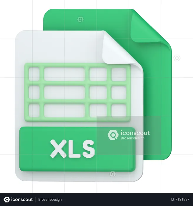 XLS  3D Icon