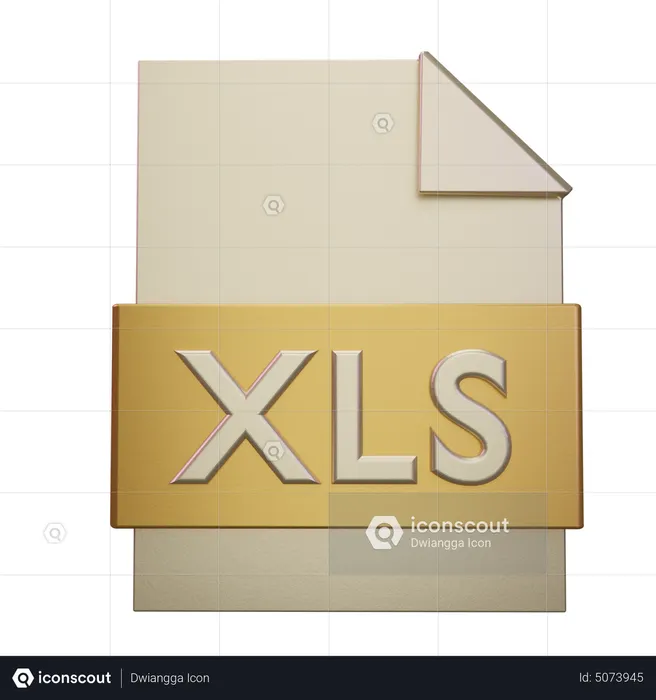 Xls File  3D Icon
