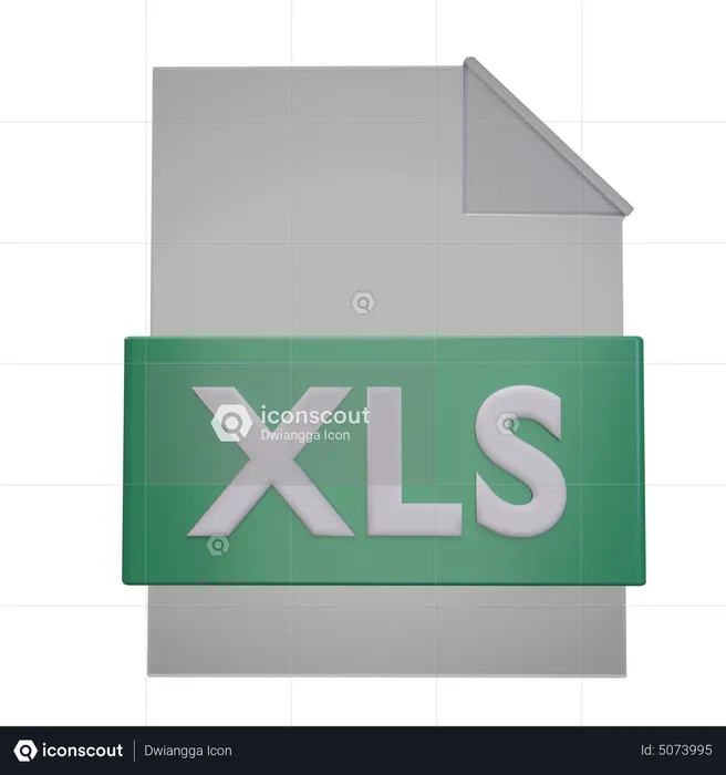 Xls File  3D Icon