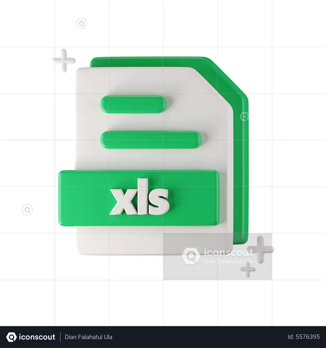 Xls File  3D Icon