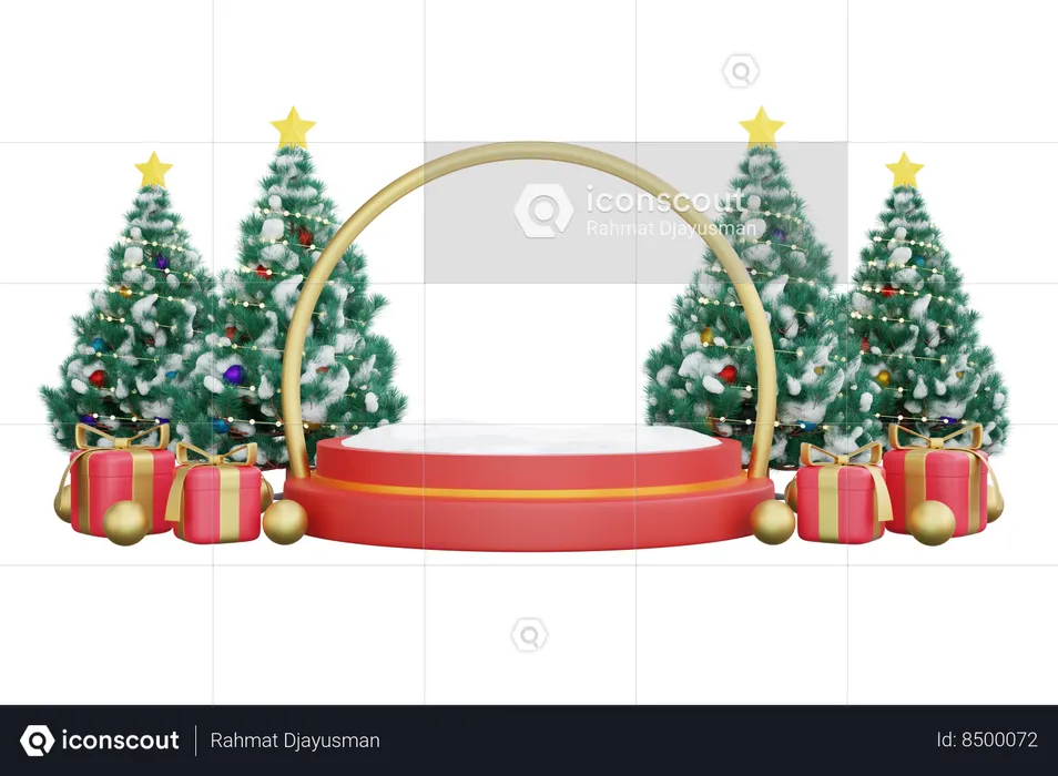 Xmas Globe  3D Icon