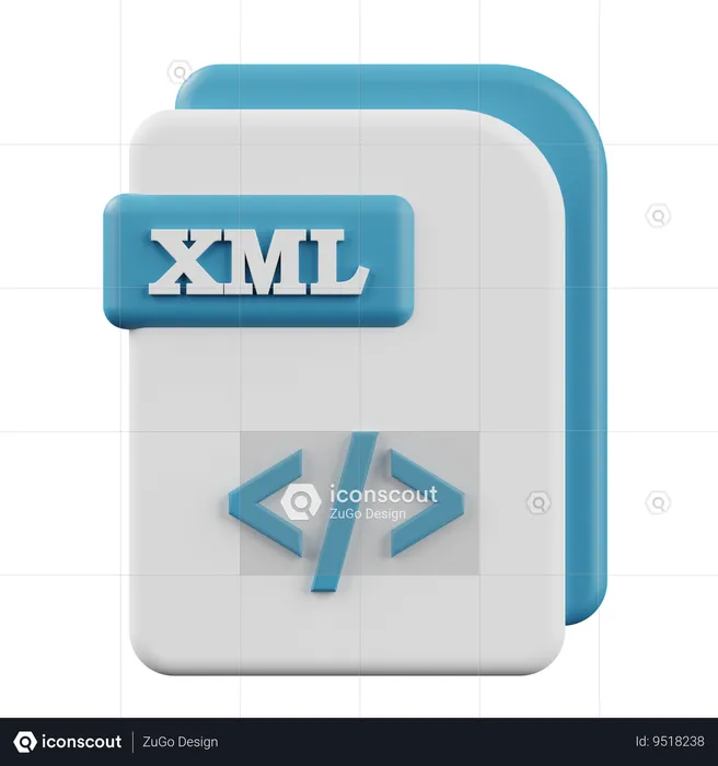 XML  3D Icon