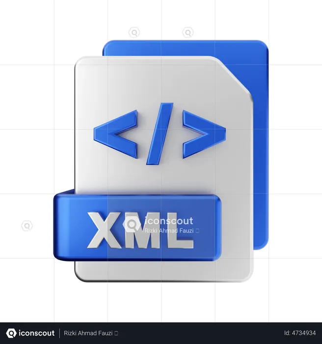 XML File  3D Illustration