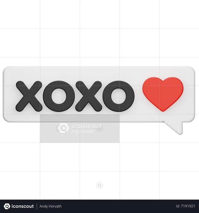 Xoxo Chat  3D Icon