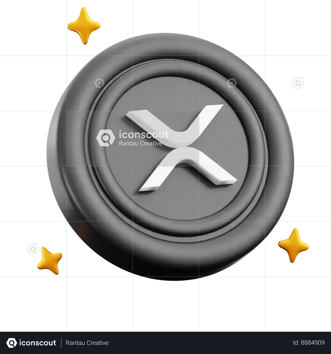 XRP  3D Icon