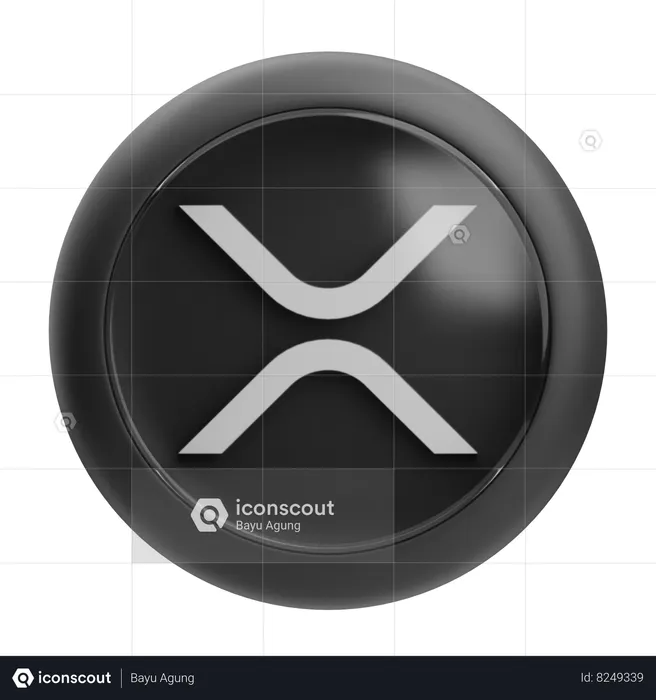 XRP  3D Icon