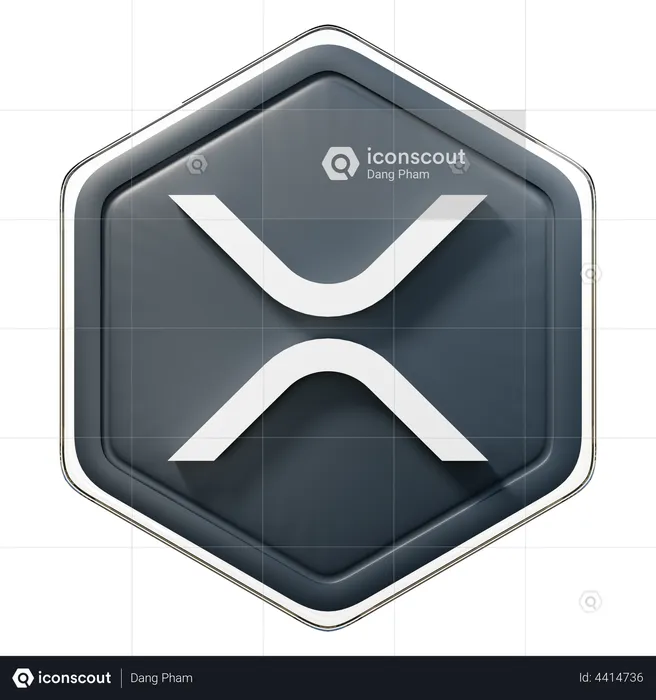 XRP Badge  3D Illustration