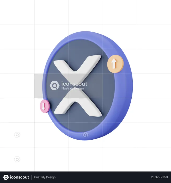 Xrp Coin  3D Icon