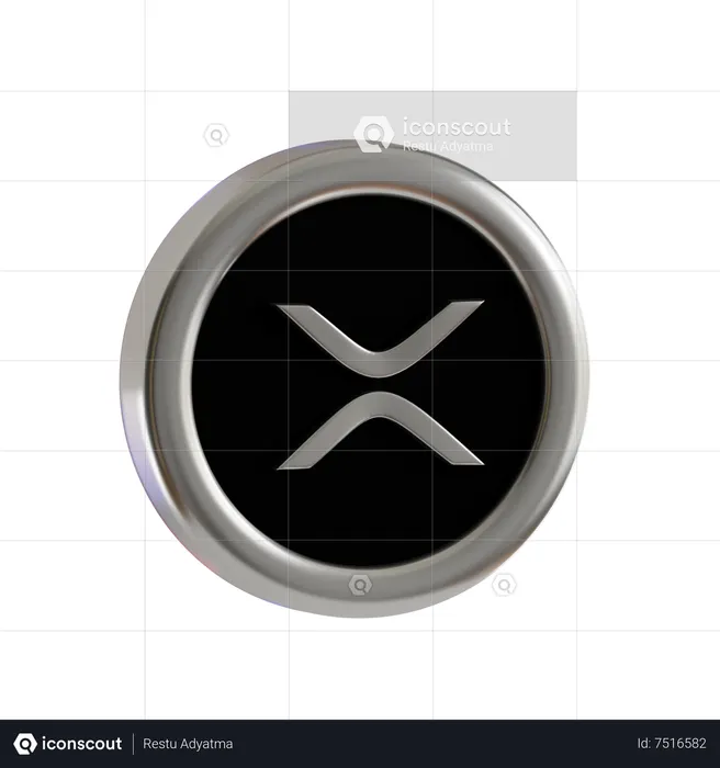 XRP Coin  3D Icon