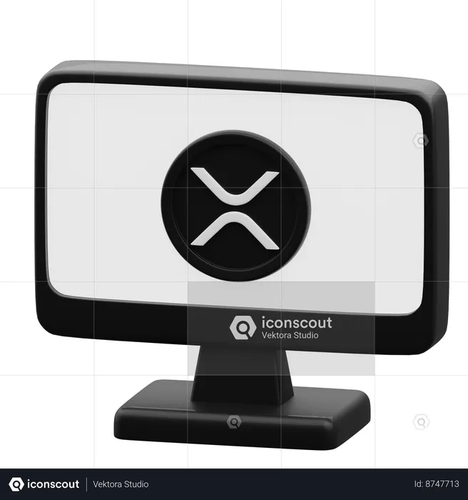 Computador xrp  3D Icon