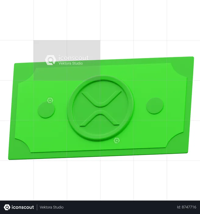 XRP Money  3D Icon