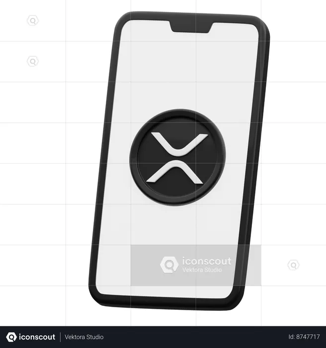 Telefone xrp  3D Icon