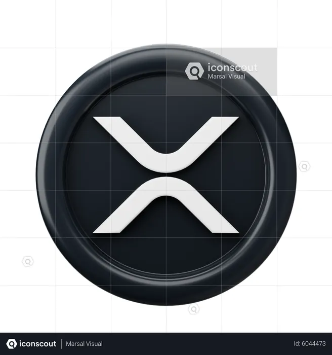 Moneda xrp  3D Icon