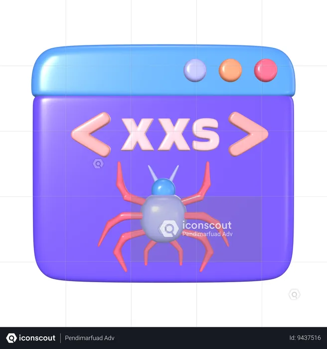 XSS  3D Icon